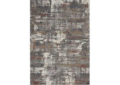 Image for Nourison Tangra 4'x6' Grey Multi Area Rug