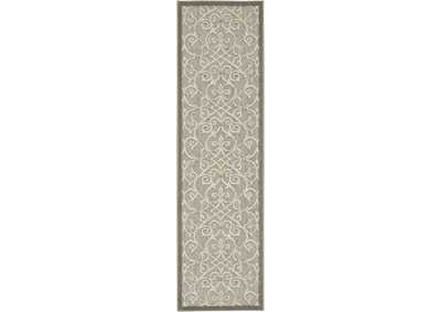 Image for Nourison Aloha 10' Runner Grey Patio Area Rug