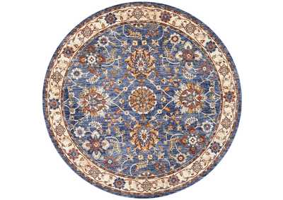 Image for Nourison Lagos LAG04 Blue Multicolor 5' Round Area Rug