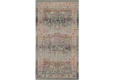Image for Nourison Vintage Kashan 2' X 4' Grey Multicolor Oushak Area Rug