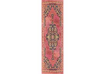 Image for Nourison Passionate PST01 Pink Multicolor 8' Runner Hallway Rug