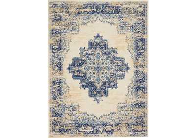 Image for Nourison Grafix GRF14 White and Blue 5'x7' Area Rug