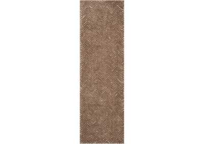 Image for Nourison Deco Mod DEC03 Taupe 8' Runner Hallway Rug