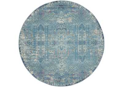 Image for Nourison Passion 8' Round Blue Area Rug
