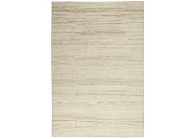 Image for Calvin Klein Agadir 5'x7' Beige Ribbed Shag Area Rug