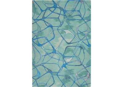 Image for Nourison Symmetry SMM05 Aqua 5'x8' Area Rug