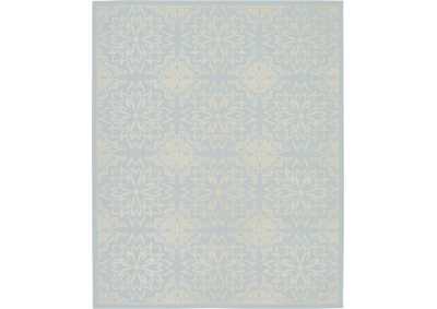 Image for Nourison Jubilant JUB06 Light Blue 8'x10' Large Low-pile Rug