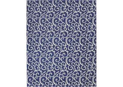 Image for Nourison Grafix GRF19 Dark Blue 8'x10' Large Rug