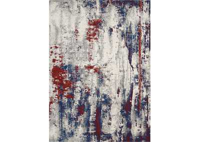Image for Nourison Maxell MAE15 Red and Blue 5'x7' Area Rug