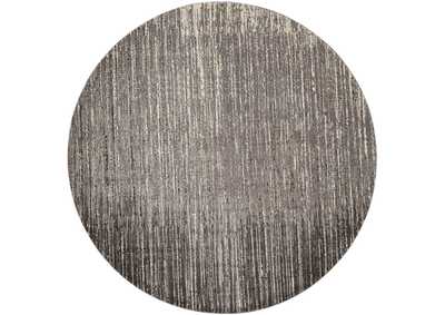 Image for Nourison Twilight TWI14 Black and White 8' Round Large Rug