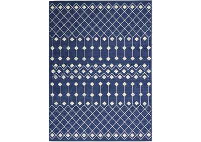 Image for Nourison Grafix 4'x6' Navy Area Rug