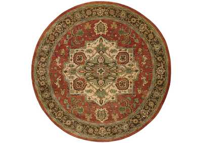 Image for Nourison Jaipur JA36 Red Multicolor 8' Round Rug