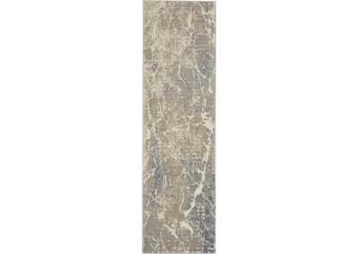 Image for kathy ireland Home Sahara KI393 Beige and Ivory 8' Runner Hallway Rug