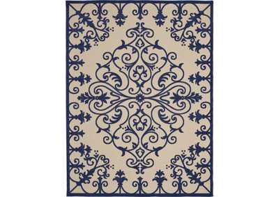 Image for Nourison Aloha ALH12 Navy 8'x11' Oversized Indoor-outdoor Rug