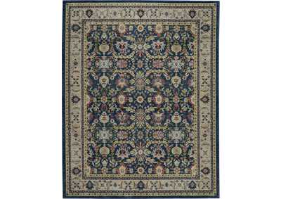 Image for Nourison Ankara Global ANR13 Navy Blue Multicolor 9'x12' Oversized Textured Rug