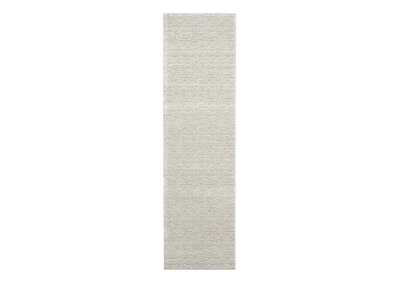 Image for Calvin Klein Jackson CK781 Ivory and Grey 8' Runner Striated Hallway Rug