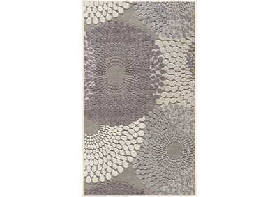Image for Nourison Graphic Illusions 2'x4' Grey Area Rug
