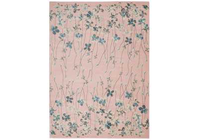 Image for Nourison Tranquil TRA04 Pink 5'x7' Floral Area Rug