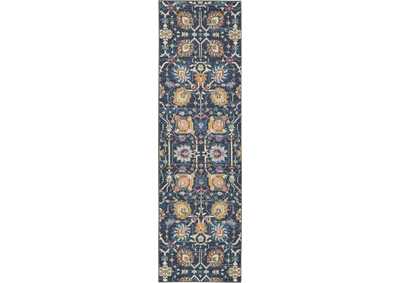 Image for Nourison Passion 8' Runner Navy and Blue Area Rug