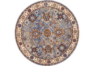 Image for Nourison Lagos LAG04 Light Blue Multicolor 5' Round Area Rug