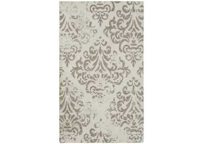 Image for Nourison Damask 2' X 4' White Vintage Area Rug
