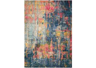 Image for Nourison Celestial CES09 Blue Multicolor 5'x7' Colorful Area Rug