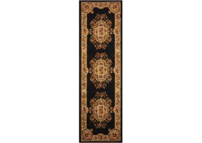 Image for Nourison Paramount PAR37 Black 7' Runner Hallway Rug