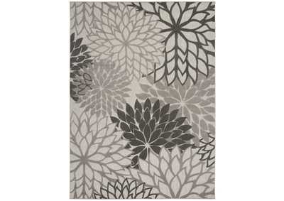 Image for Nourison Aloha 8'x11' Silver Grey Area Rug