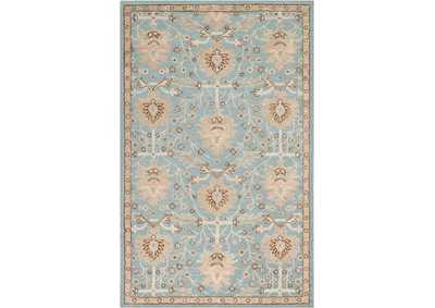 Image for Nourison Jazmine JAZ02 Light Blue and Beige 5'x8' Persian Area Rug