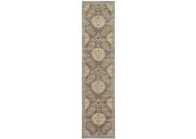 Image for Nourison Silk Elements SKE31 Grey 10' Runner Hallway Rug