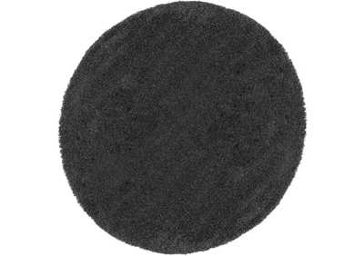 Image for Nourison Malibu Shag MSG01 Charcoal 4' Round Area Rug