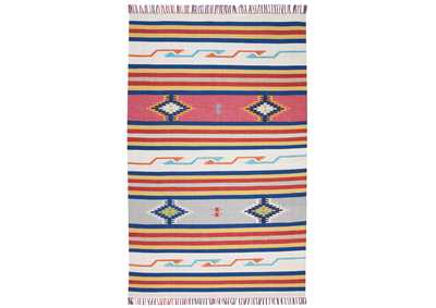 Image for Nourison Baja BAJ01 White Multicolor 4'x6' Southwestern Area Rug