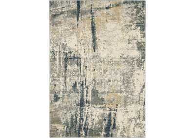 Image for Nourison Artworks ATW05 Blue and Grey 6'x8' Abstract Area Rug