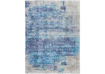 Image for kathy ireland Home Safari Dreams KI374 Blue 9'x12' Oversized Rug