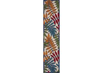 Image for Nourison Aloha ALH18 Multicolor 10'xRunner Indoor-outdoor Rug