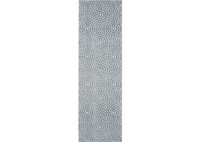 Image for Nourison Urban Chic URC04 Blue 7' Runner Hallway Rug