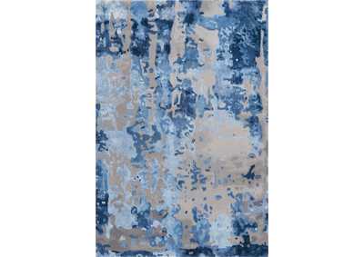Image for Nourison Prismatic 4'x6' Blue Grey Area Rug