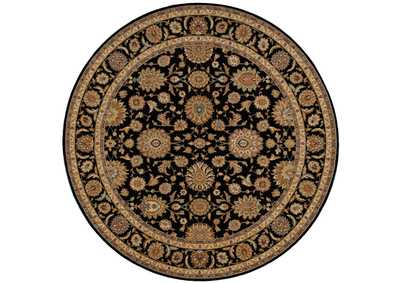 Image for Nourison Living Treasures LI05 Black 8' Round Rug