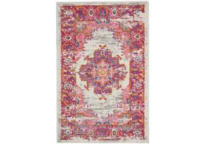 Image for Nourison Passion 2' X 3' Pink and White Vintage Area Rug