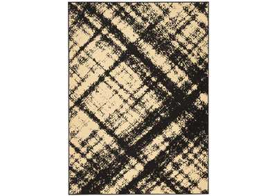 Image for Nourison Grafix GRF01 Black and White 5'x7' Area Rug
