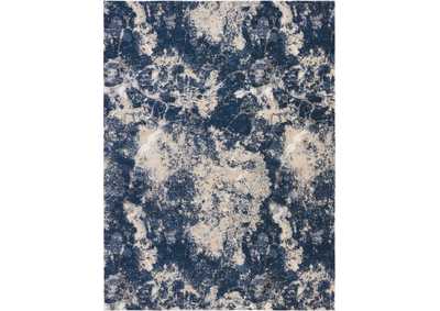 Image for kathy ireland Home Heritage KI355 Beige and Blue 8'x11' Oversized Rug