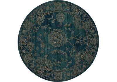 Image for Nourison 2020 NR202 Teal 5' Round Area Rug
