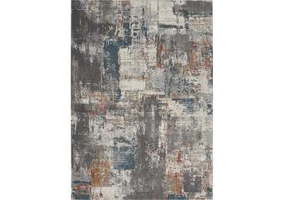 Image for Nourison Tangra 5'x7' Grey Multi Area Rug