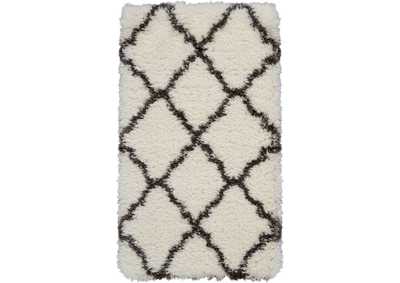 Image for Nourison Luxe Shag 2' X 4' White Plush Area Rug