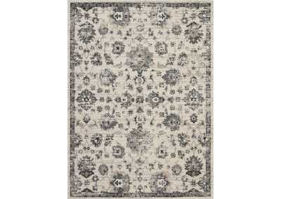 Image for Nourison Fusion FSS15 Cream and Grey 8'x11' Oversized Plush Shag Rug