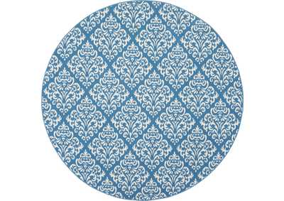 Image for Nourison Grafix GRF06 Blue 8' Round Large Rug