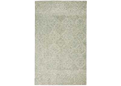 Image for Nourison Azura AZM01 Teal and White 5'x8' Farmhouse Area Rug