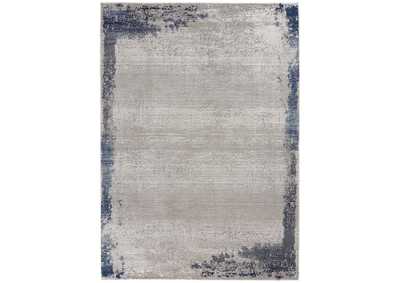 Image for Nourison Etchings 4' x 6' Grey/Navy Artistic Area Rug