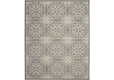 Image for Nourison Jubilant JUB06 Grey 7'x10' Floral Area Rug