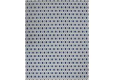 Image for Nourison Grafix GRF22 Blue and White 8'x10' Large Rug